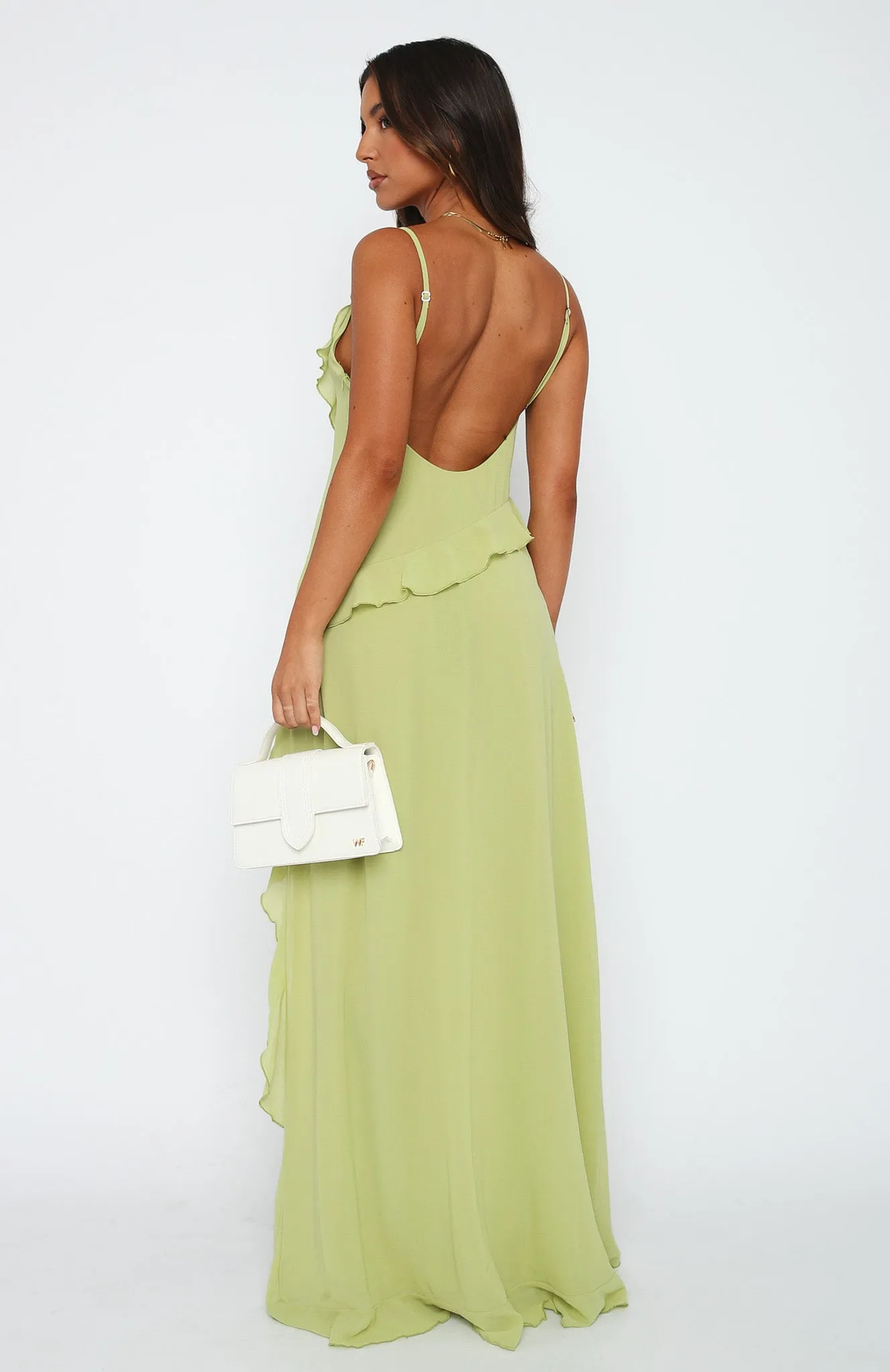 End Of The Road Maxi Dress Matcha sold by White Fox Boutique product image thumbnail 4