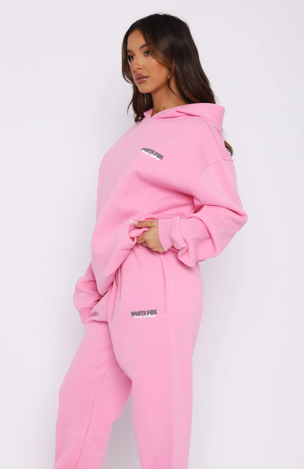 Vacay Calling Oversized Hoodie Pink sold by White Fox Boutique product image thumbnail 3