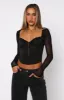 Magical Foresight Long Sleeve Bustier Black sold by White Fox Boutique