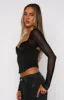 Magical Foresight Long Sleeve Bustier Black sold by White Fox Boutique