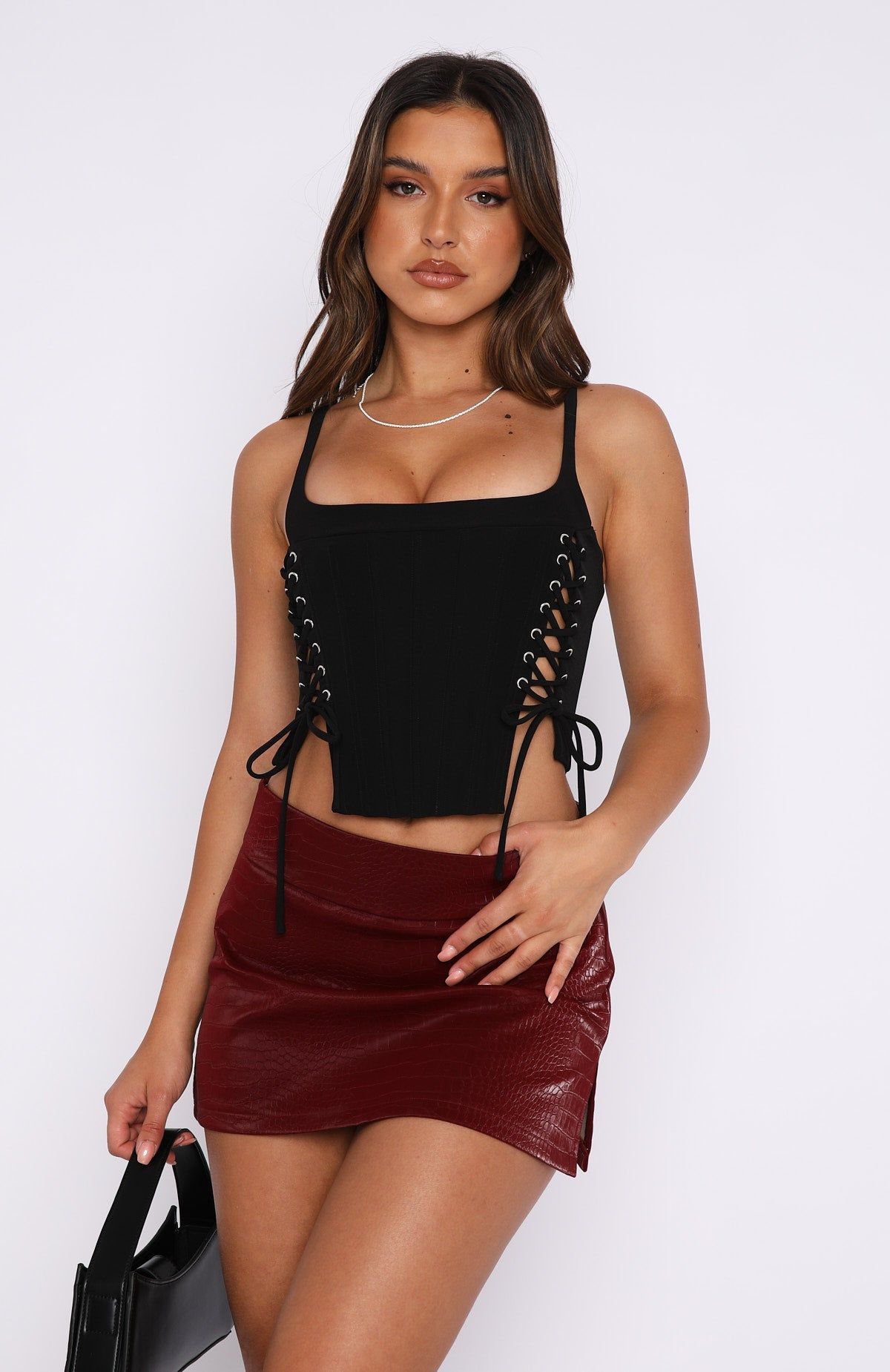 Some Like It Hot Bustier Black sold by White Fox Boutique product image thumbnail 2