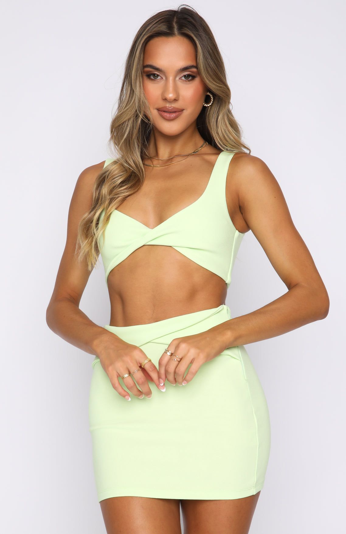 Party Season Crop Lime sold by White Fox Boutique product image thumbnail 2