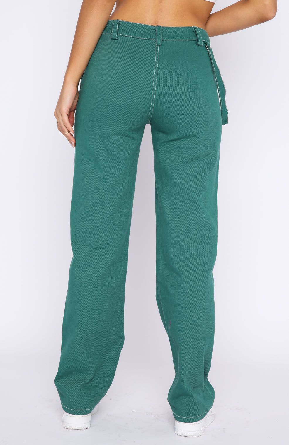 Right Way Pants Forest Green sold by White Fox Boutique product image thumbnail 4