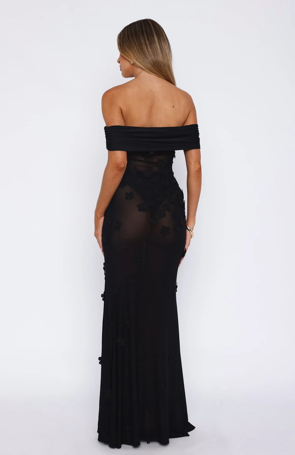 Loved The Most Maxi Dress Black sold by White Fox Boutique product image thumbnail 4