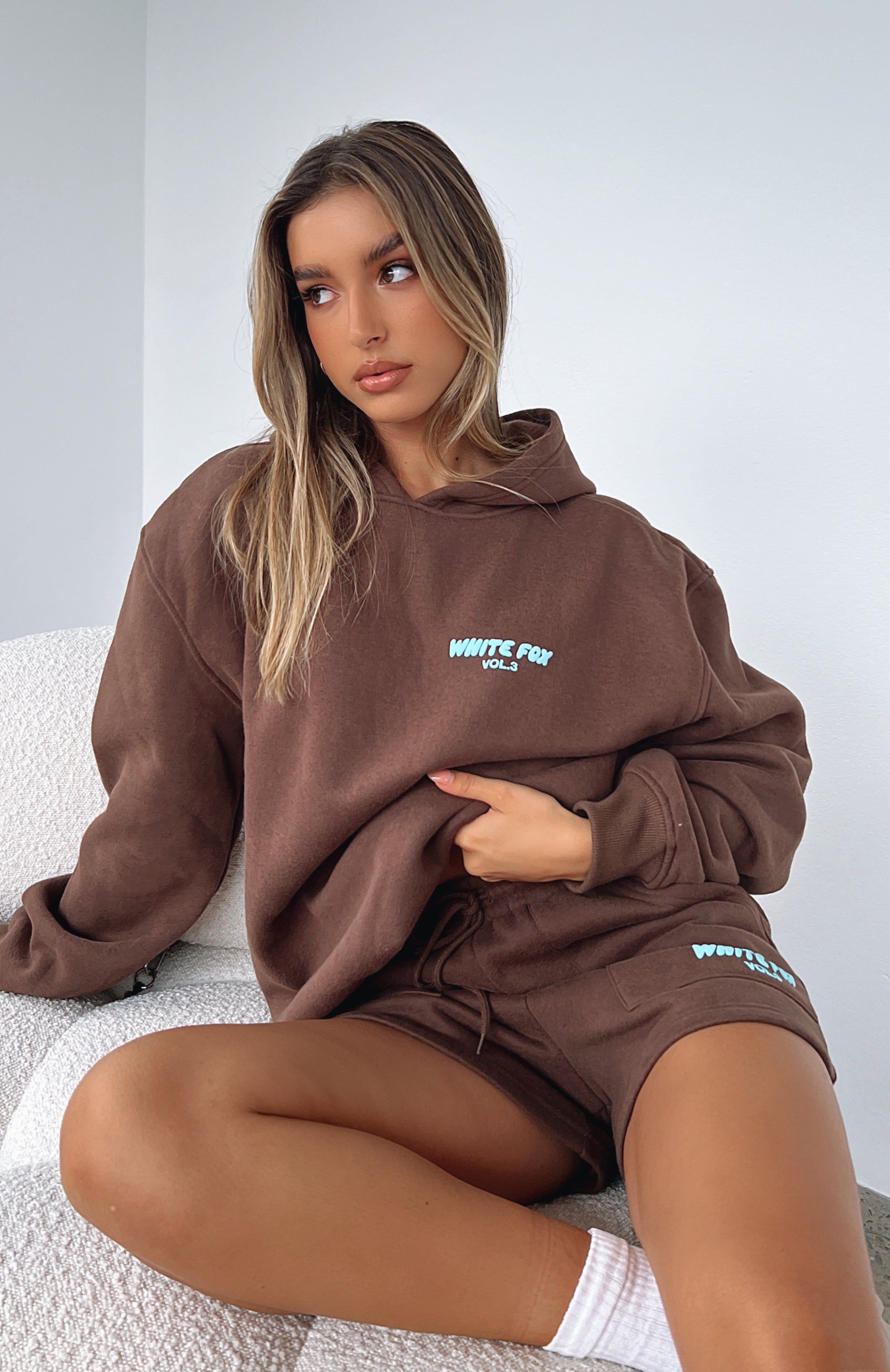 Offstage Hoodie Espresso sold by White Fox Boutique product image thumbnail 7