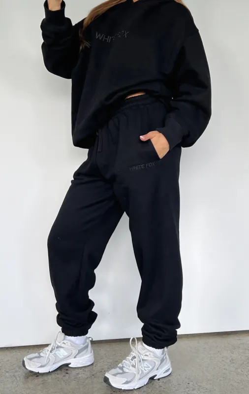 Stay Lifted Sweatpants Black sold by White Fox Boutique