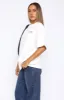 In Transit Oversized Tee White sold by White Fox Boutique