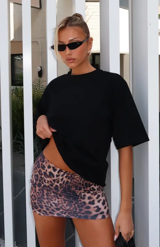 Late Nights Mini Skirt Cheetah sold by White Fox Boutique