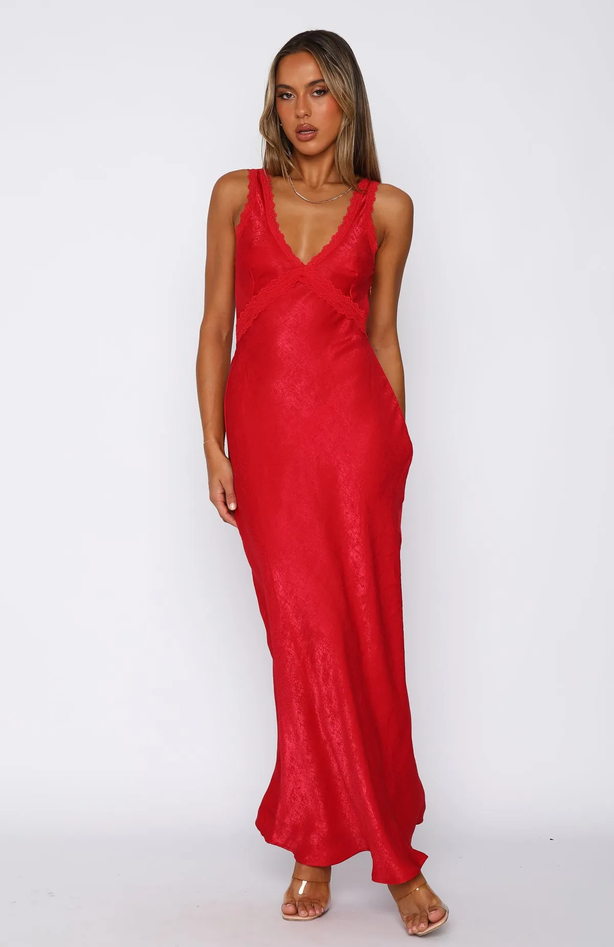 Event Ready Maxi Dress Cherry sold by White Fox Boutique product image thumbnail 2