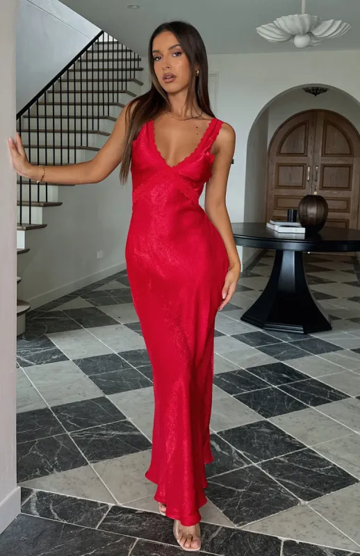 Event Ready Maxi Dress Cherry sold by White Fox Boutique