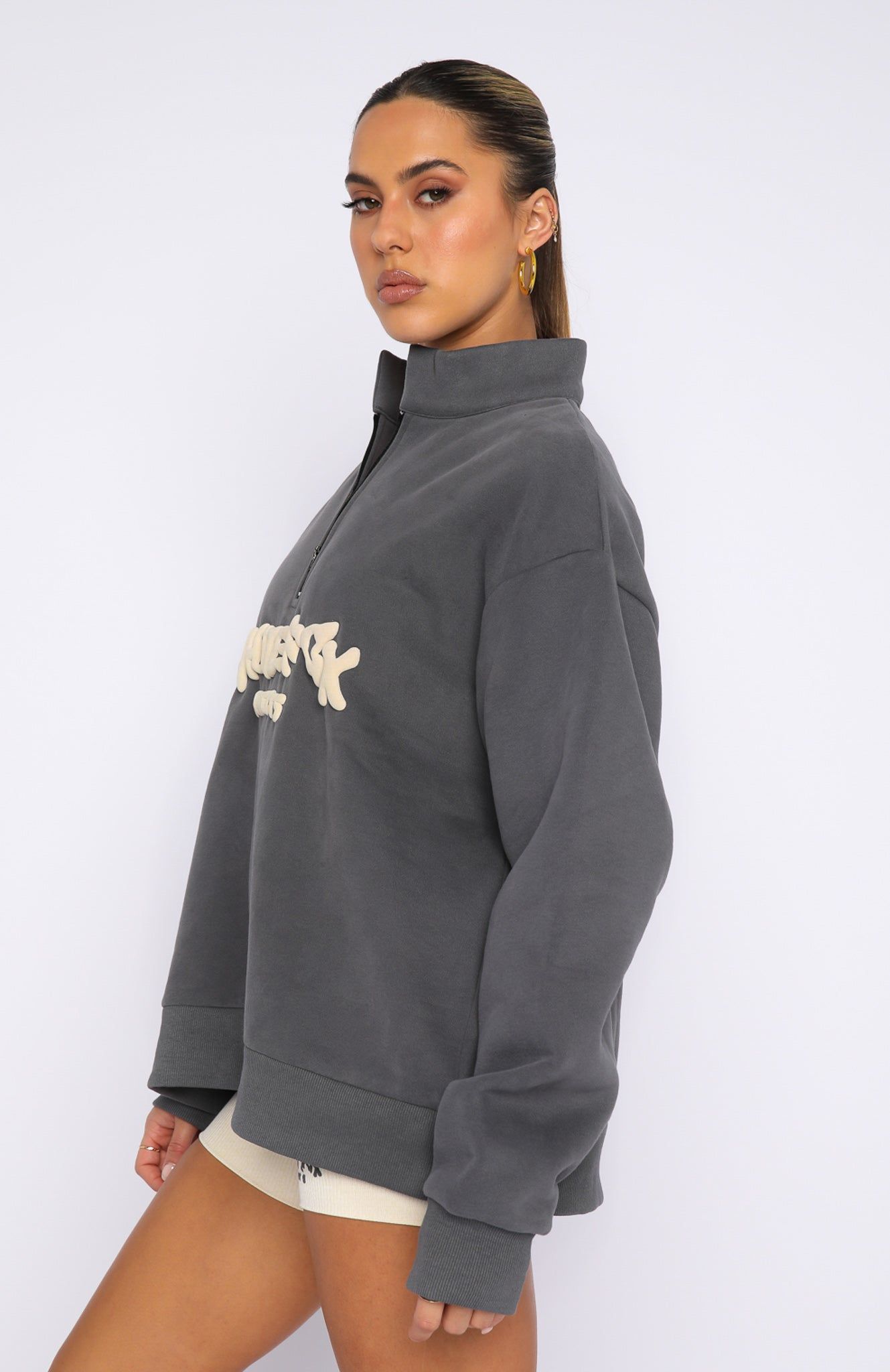 Project 5 Zip Front Sweater Volcanic sold by White Fox Boutique product image thumbnail 3