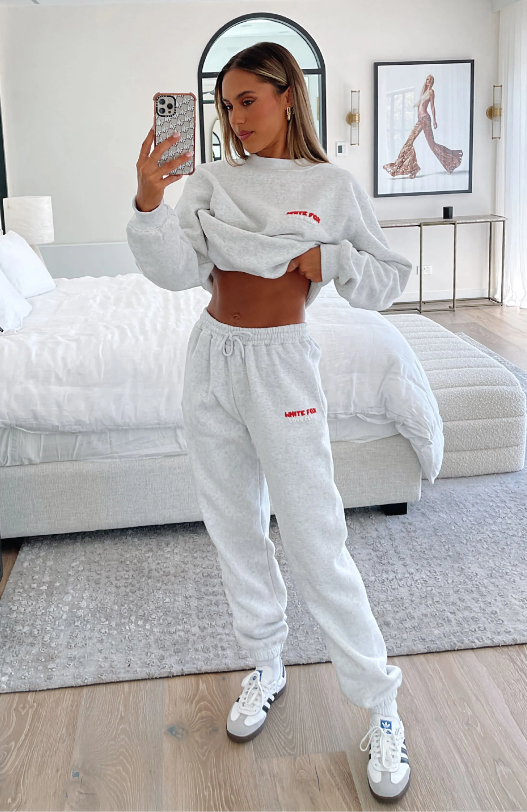 Love Club Sweatpants Grey Marle sold by White Fox Boutique