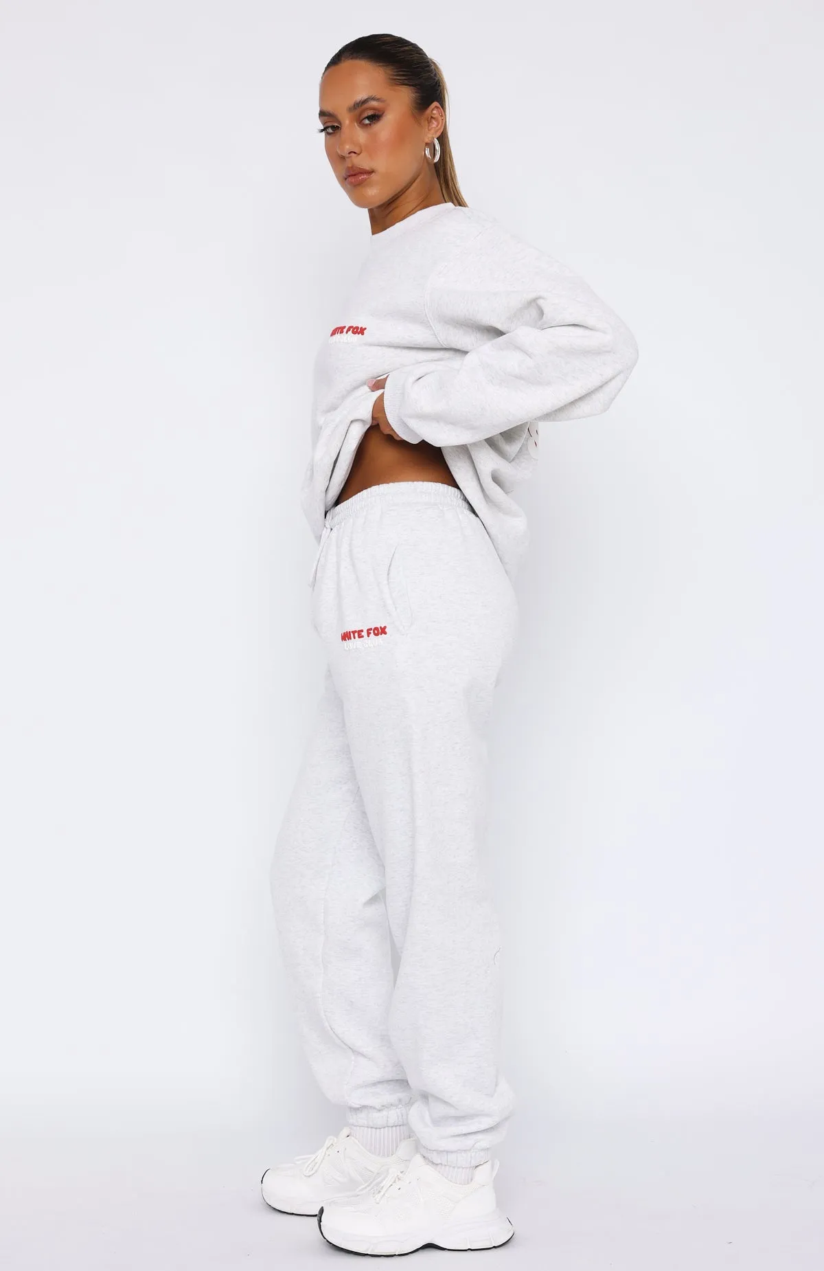 Love Club Sweatpants Grey Marle sold by White Fox Boutique product image thumbnail 3