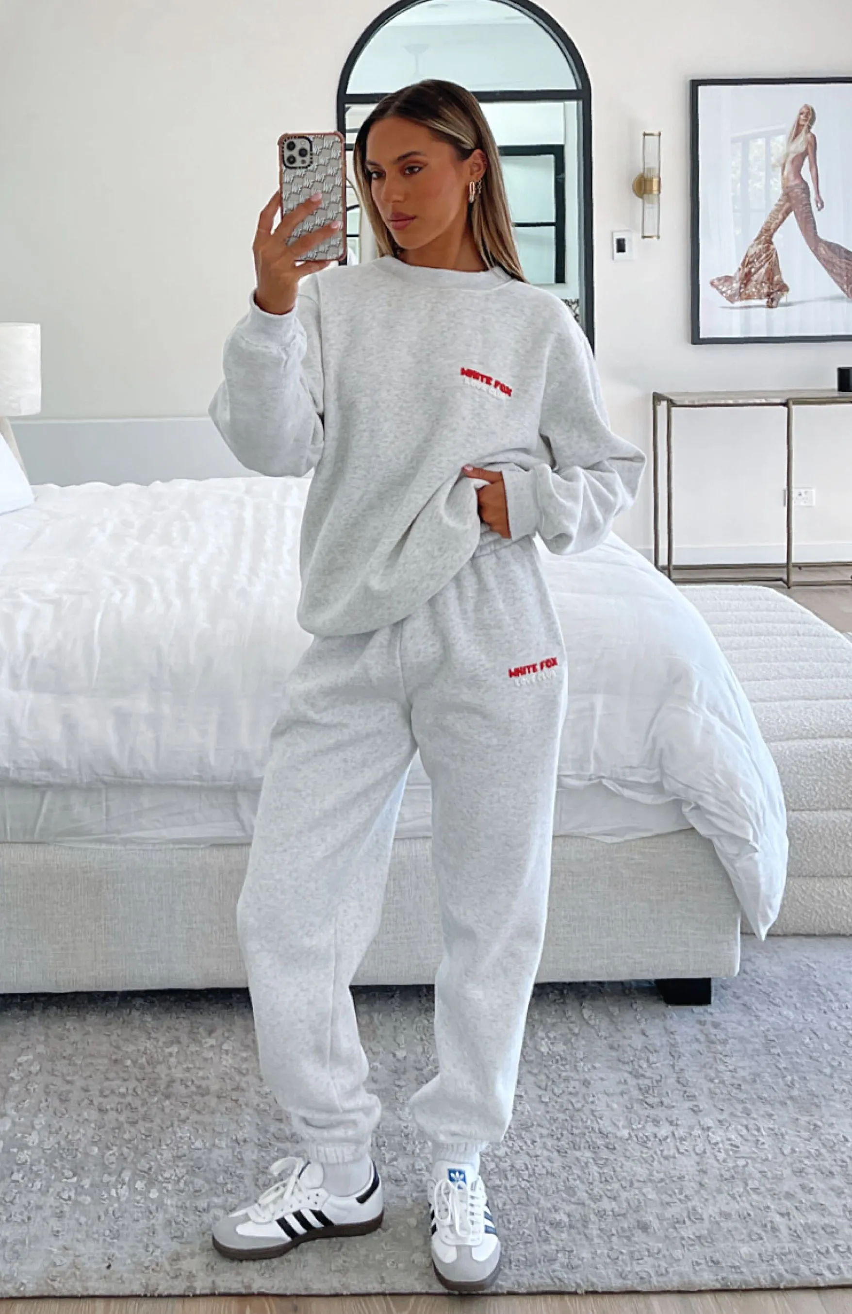 Love Club Sweatpants Grey Marle sold by White Fox Boutique product image thumbnail 5