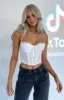 Feel The Passion Lace Bustier White sold by White Fox Boutique