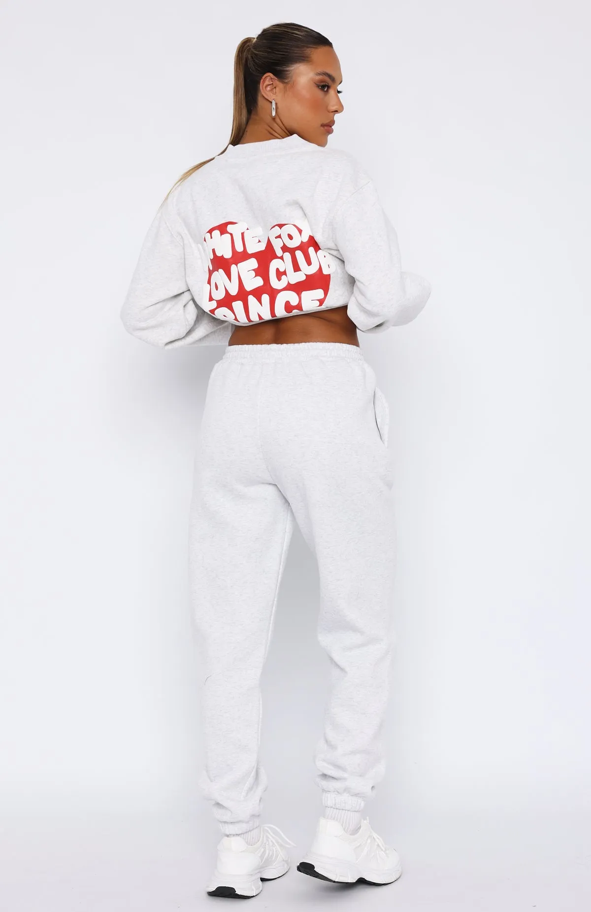 Love Club Sweatpants Grey Marle sold by White Fox Boutique product image thumbnail 4