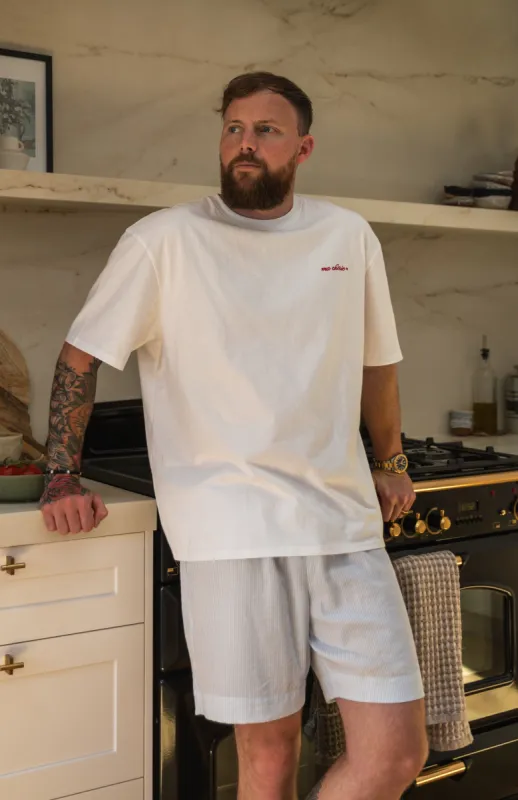 Louis Pyjama Shorts Blue Stripe sold by White Fox Boutique