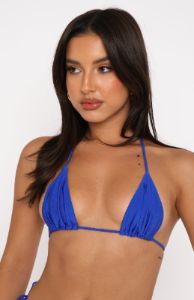 All Summer Long Bikini Top Shiny Sapphire sold by White Fox Boutique