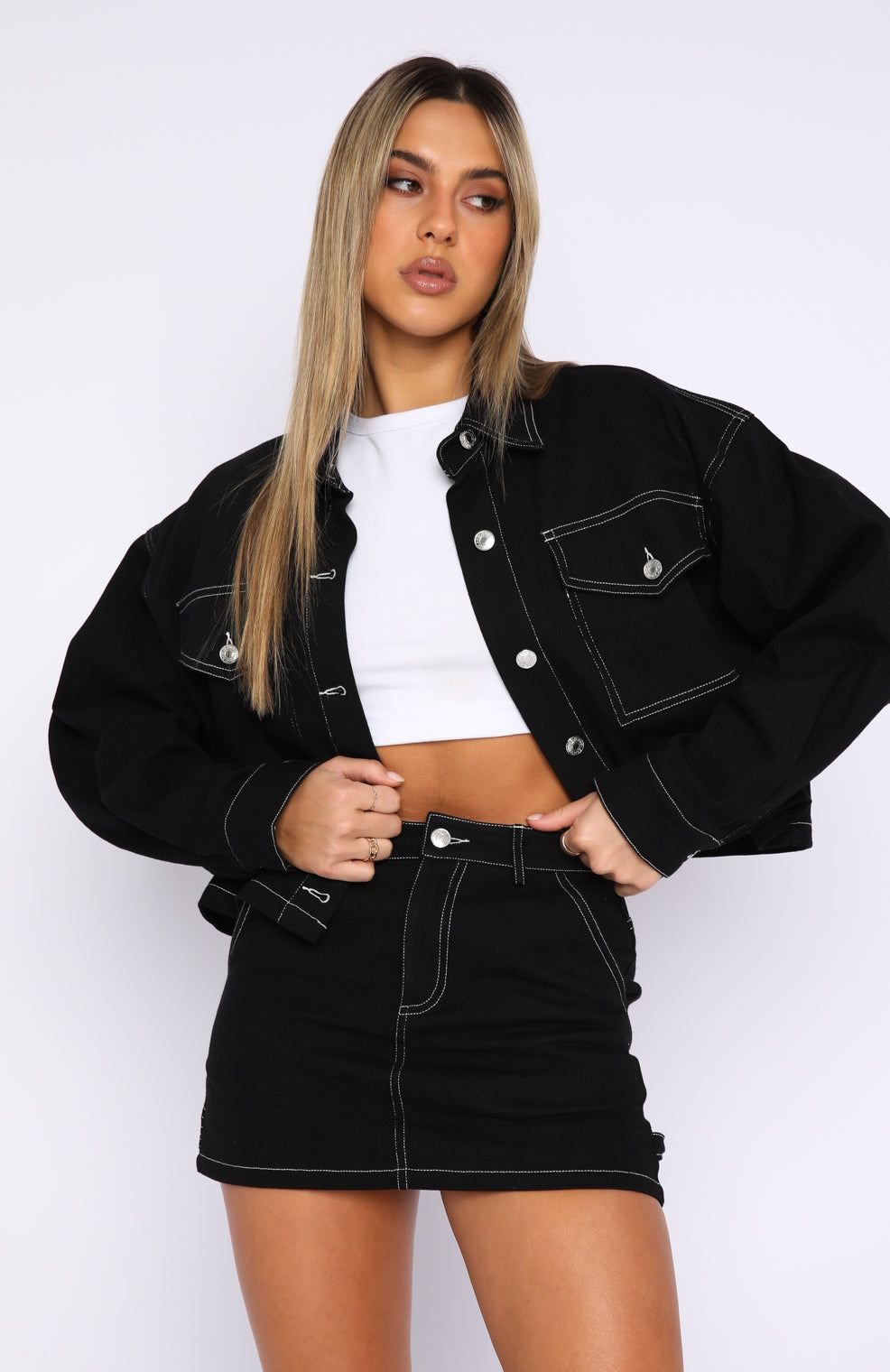 New Perspective Jacket Black sold by White Fox Boutique product image thumbnail 2