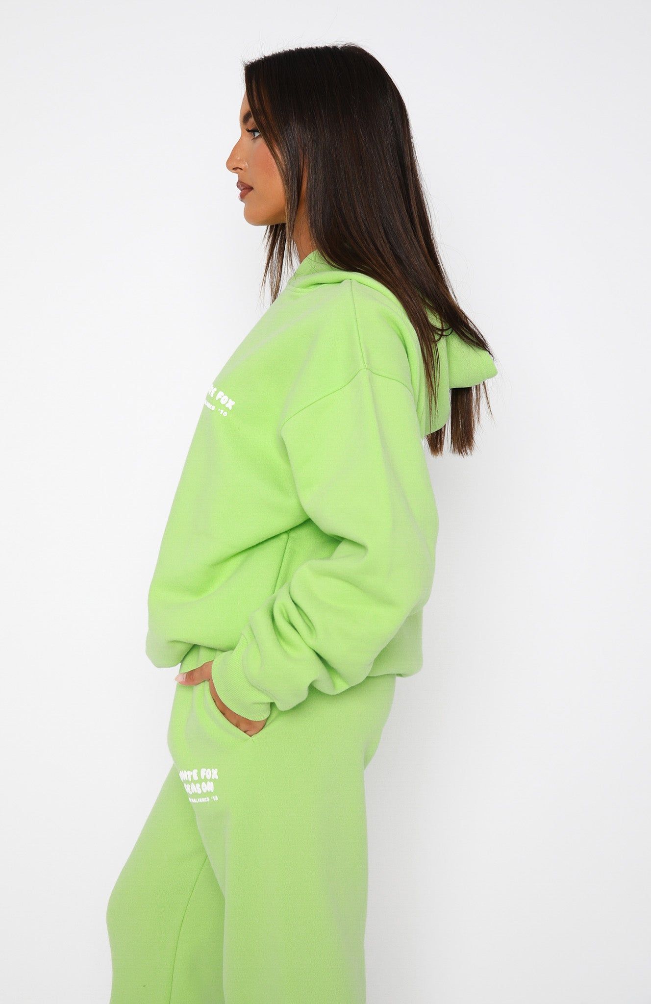The Main Season Oversized Hoodie Neon Green sold by White Fox Boutique product image thumbnail 3