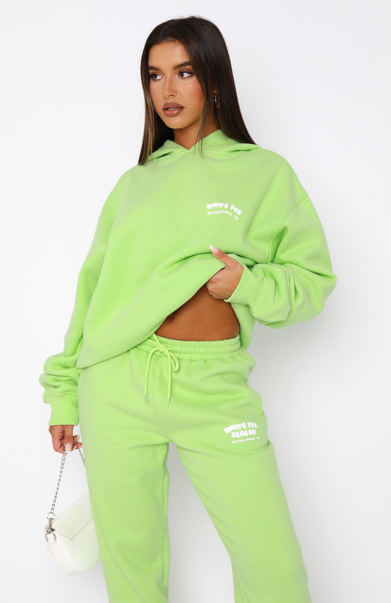 The Main Season Oversized Hoodie Neon Green sold by White Fox Boutique product image thumbnail 2