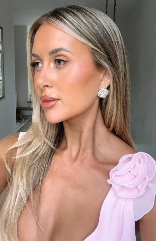 Sophia Stud Earrings Silver sold by White Fox Boutique