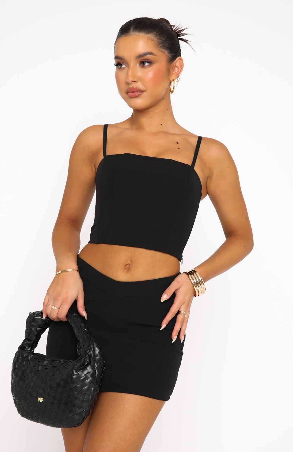 My Own Path Mini Skirt Black sold by White Fox Boutique product image thumbnail 2