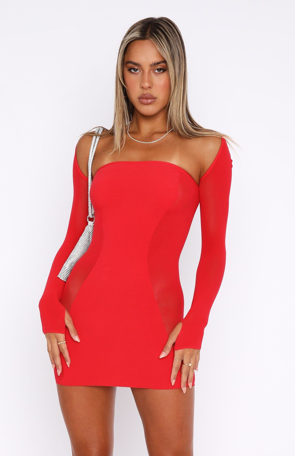 All Bets Off Mini Dress Red sold by White Fox Boutique product image thumbnail 2