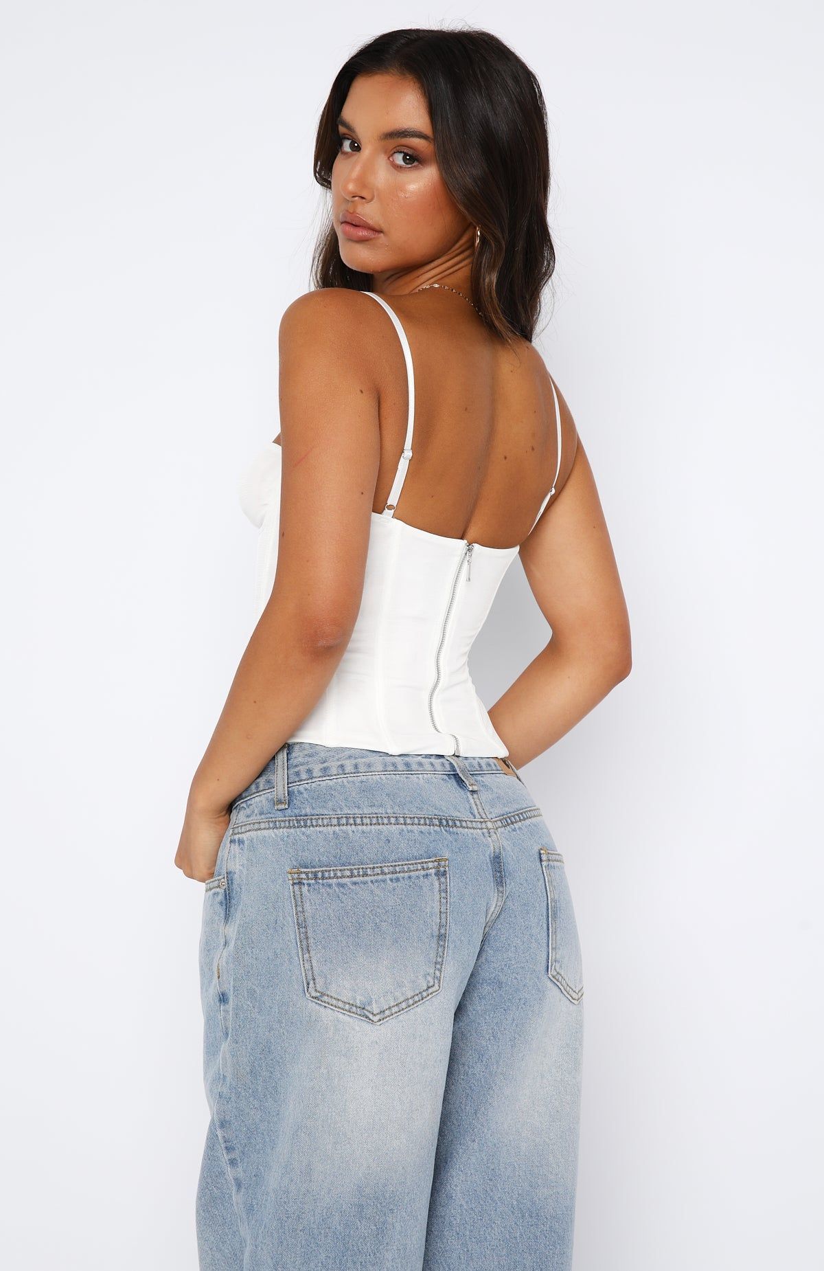 Been Waiting Bustier White sold by White Fox Boutique product image thumbnail 4