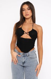 Keep Me Tame Bustier Black sold by White Fox Boutique