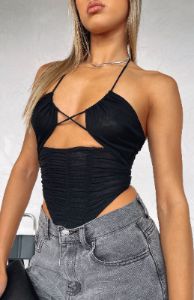 Keep Me Tame Bustier Black sold by White Fox Boutique
