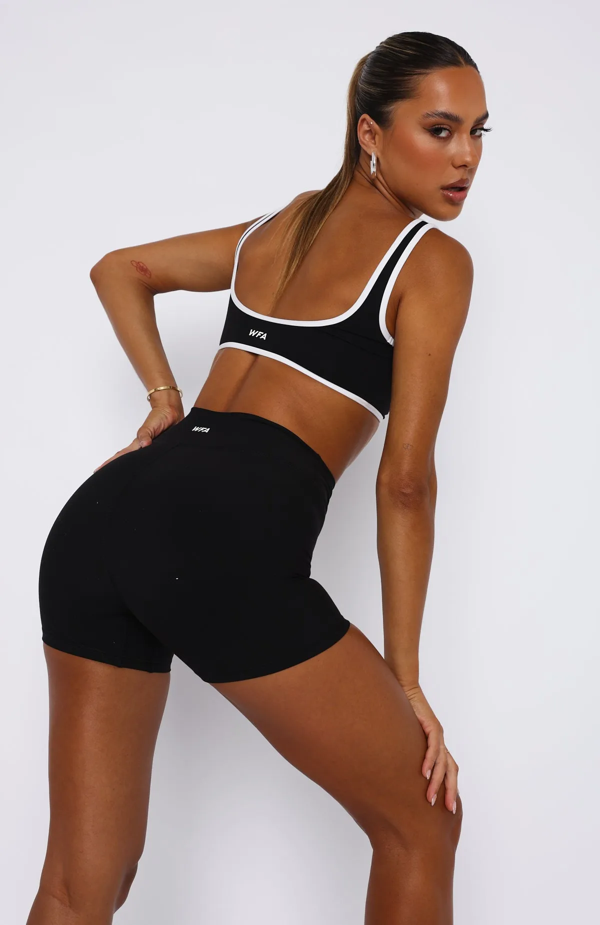 I'll Prove It Sports Crop Black/White sold by White Fox Boutique product image thumbnail 4