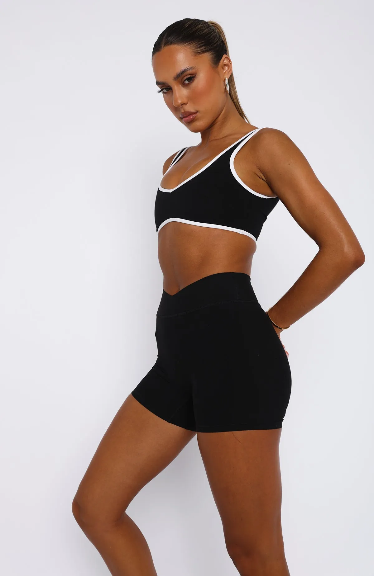 I'll Prove It Sports Crop Black/White sold by White Fox Boutique product image thumbnail 3