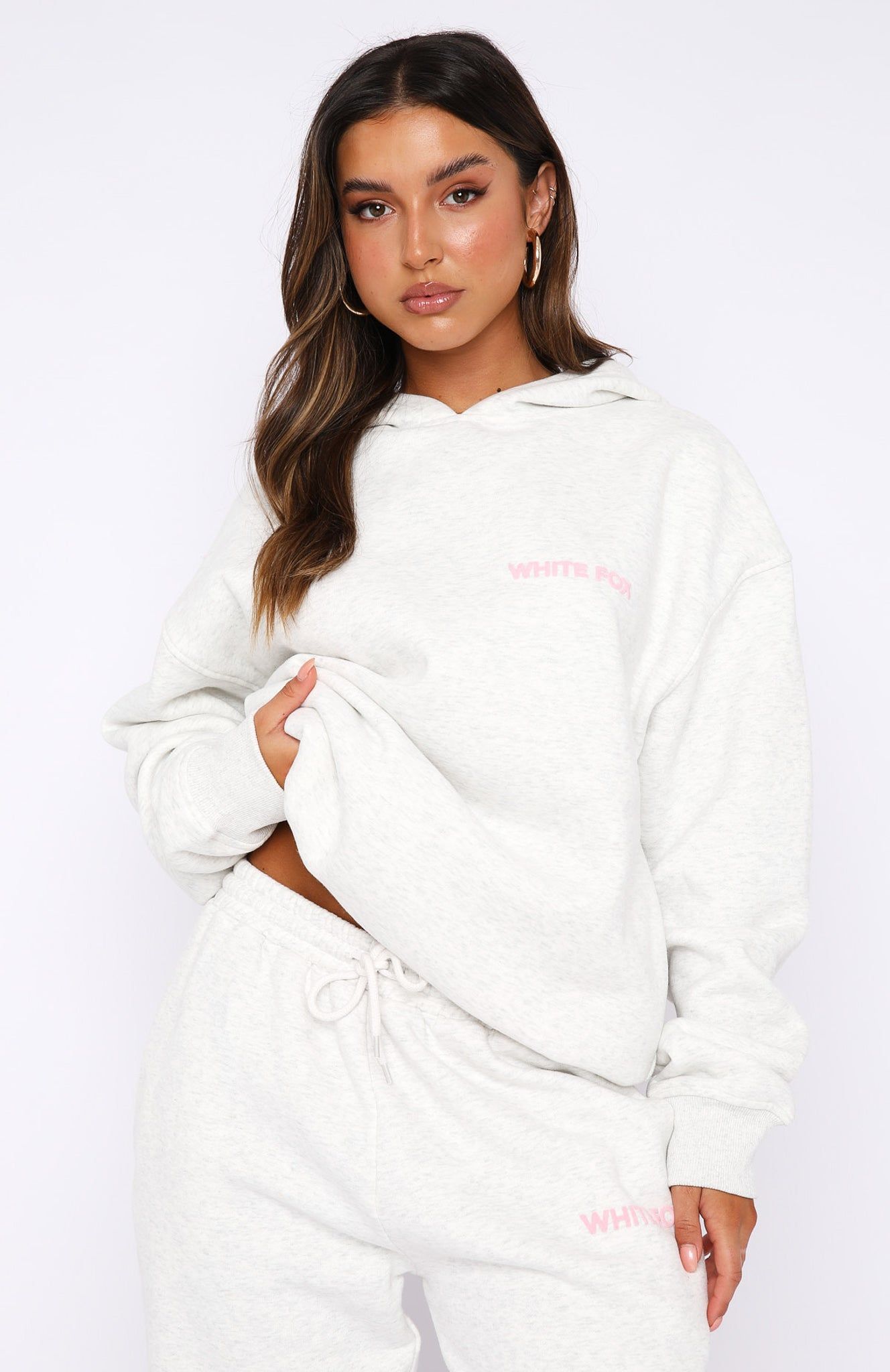 Wifey To Be Oversized Hoodie Grey Marle sold by White Fox Boutique product image thumbnail 2