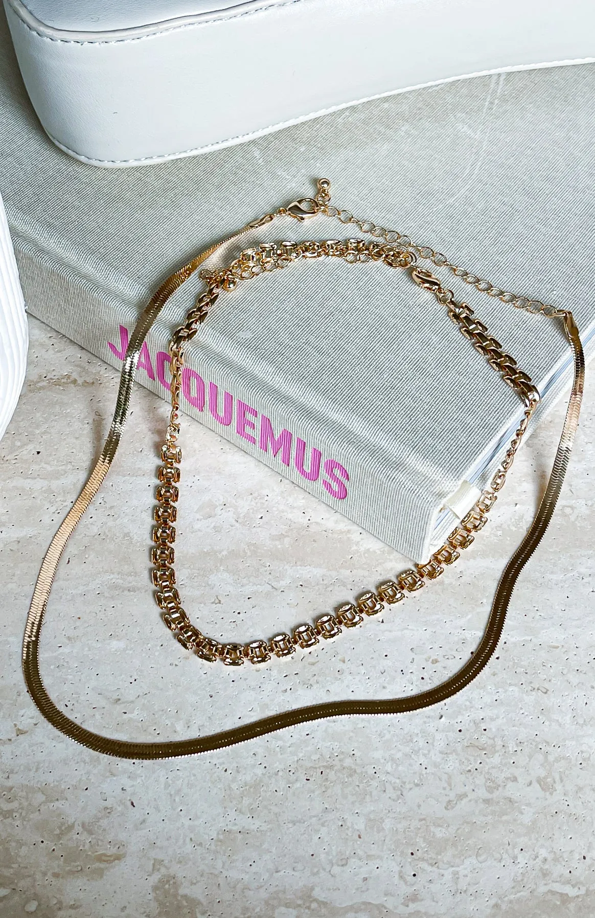 Lorelle Necklace Set Gold sold by White Fox Boutique