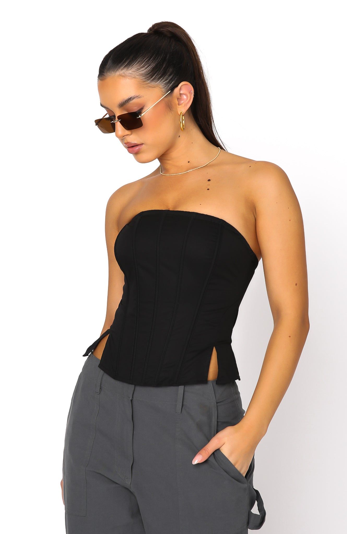 Always A Good Idea Bustier Black sold by White Fox Boutique product image thumbnail 2