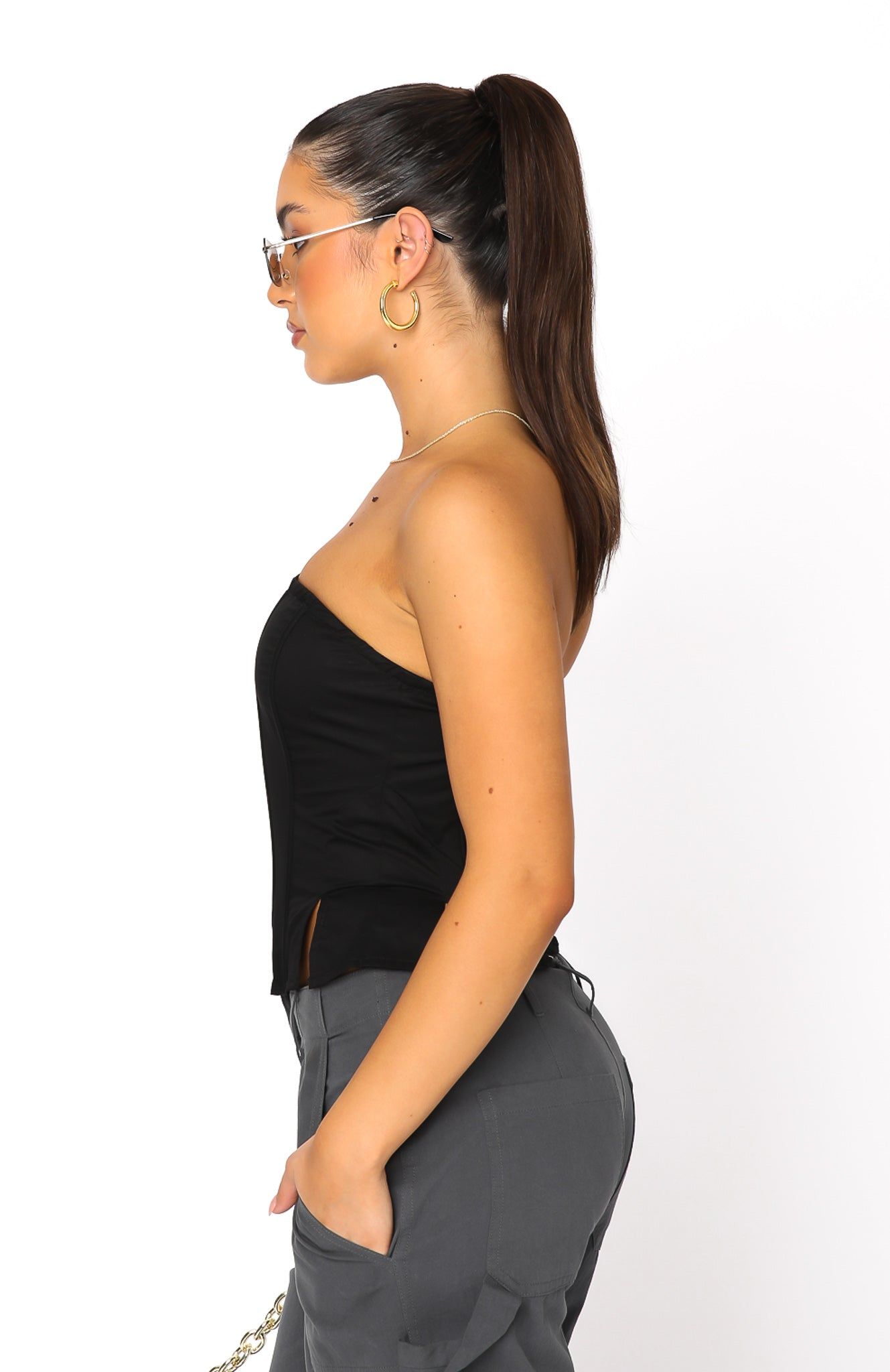 Always A Good Idea Bustier Black sold by White Fox Boutique product image thumbnail 3