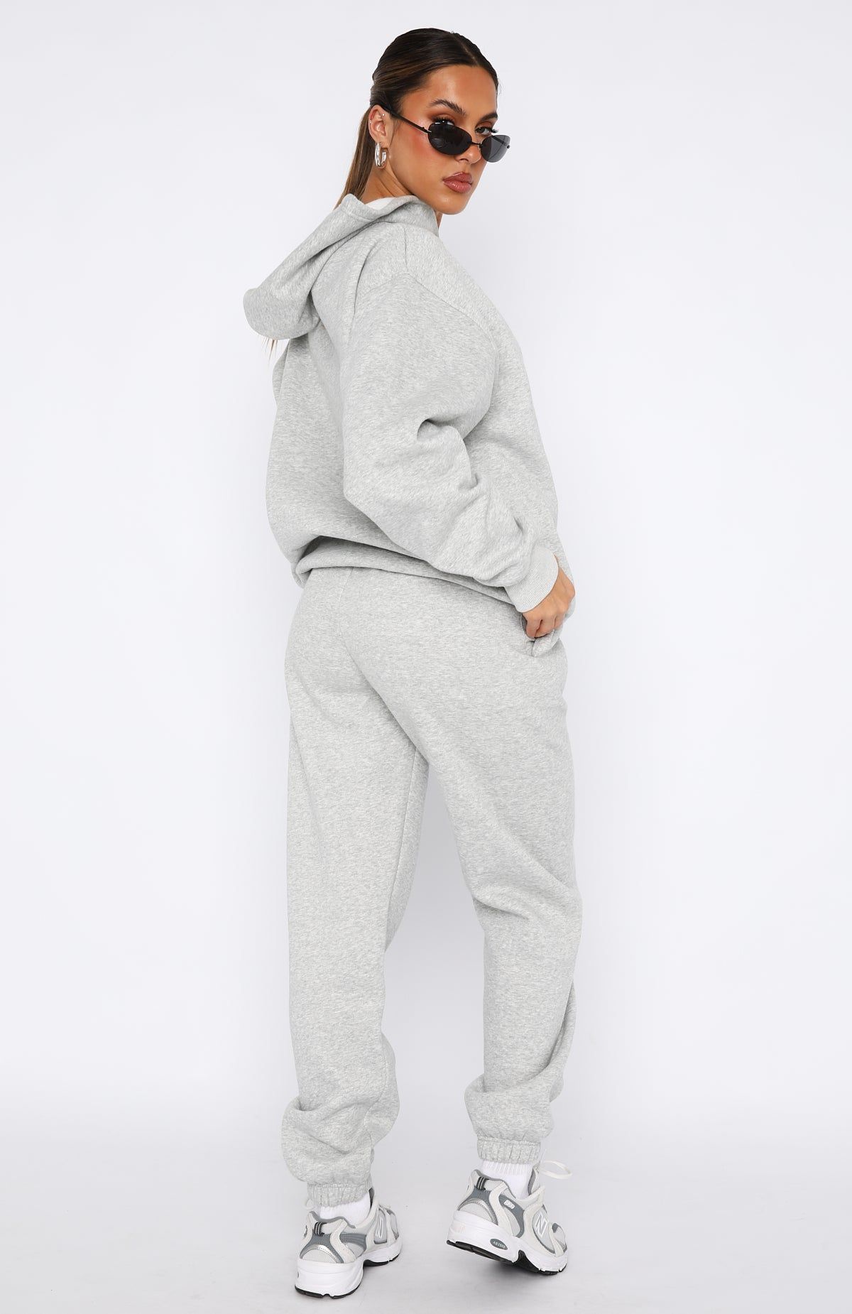 Future Forward Sweatpants Dark Grey Marle sold by White Fox Boutique product image thumbnail 4