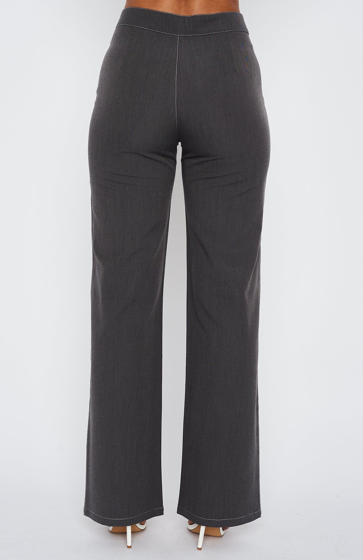 Don't Waste My Time Pants Charcoal sold by White Fox Boutique product image thumbnail 5