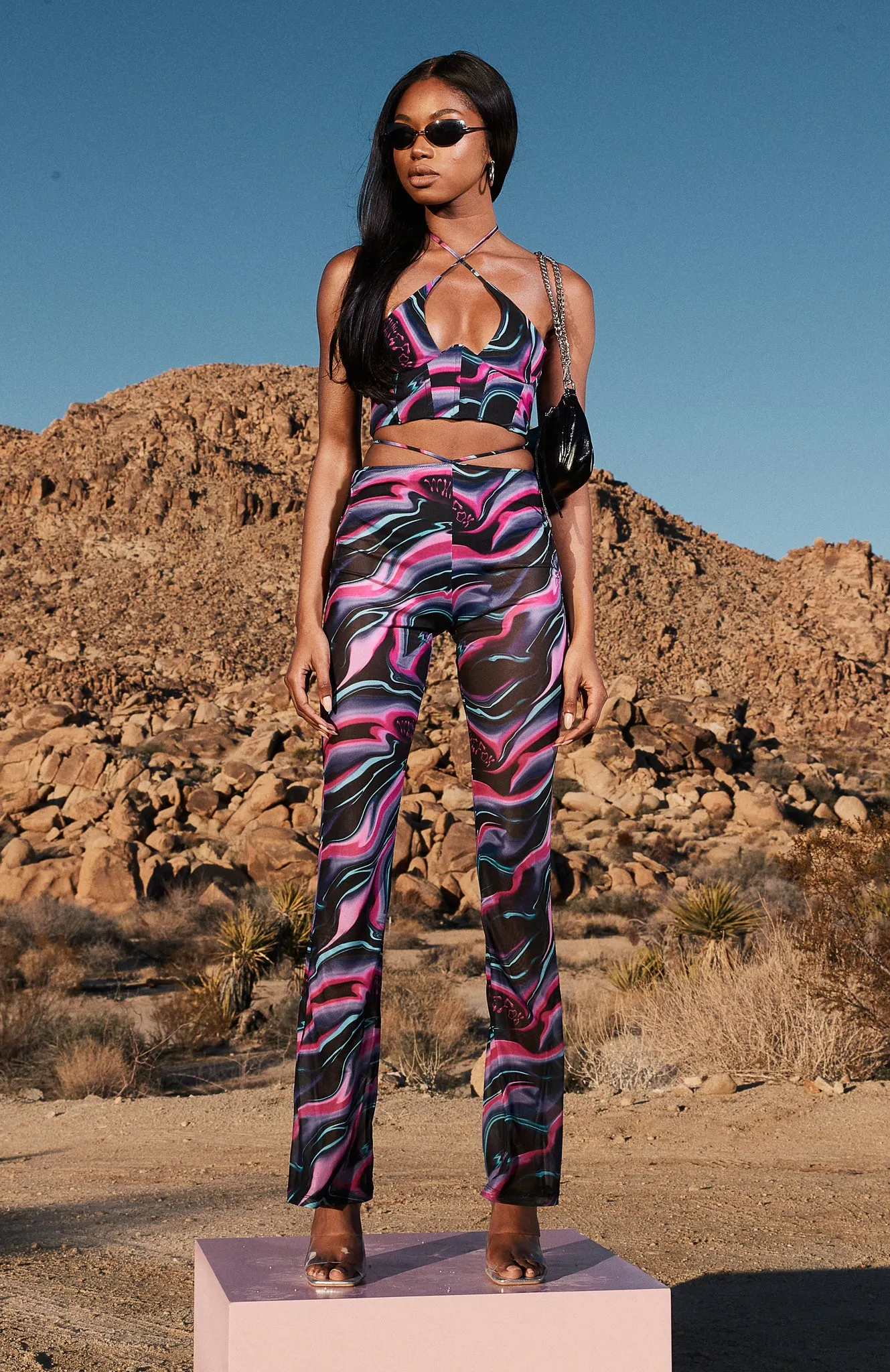 Rhythm Of The Night Pants Intergalactic sold by White Fox Boutique