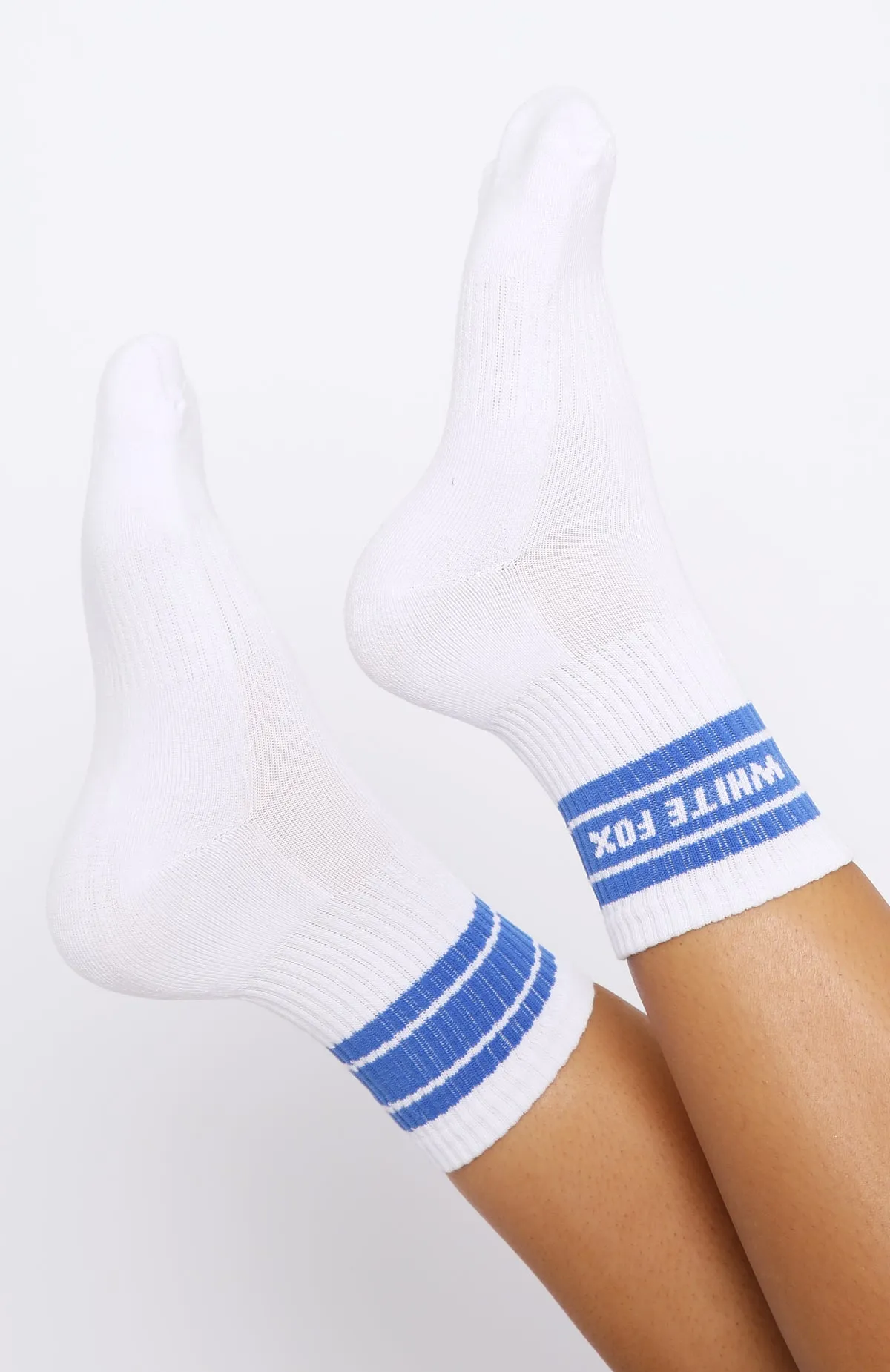 Count On It Socks White/Blue sold by White Fox Boutique product image thumbnail 2