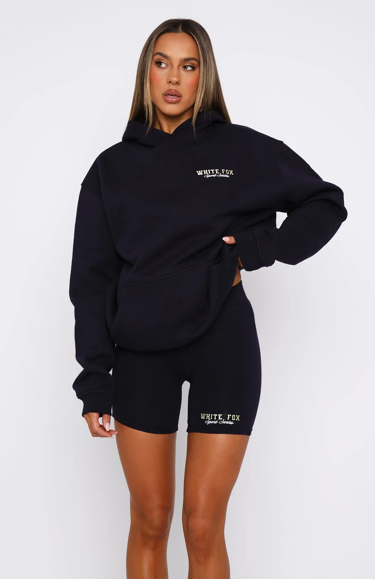 A Power Move Oversized Hoodie Navy sold by White Fox Boutique product image thumbnail 2