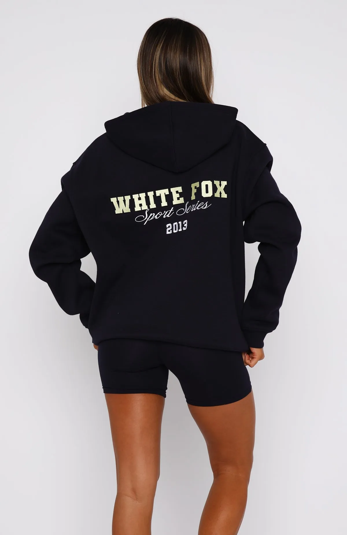 A Power Move Oversized Hoodie Navy sold by White Fox Boutique product image thumbnail 4