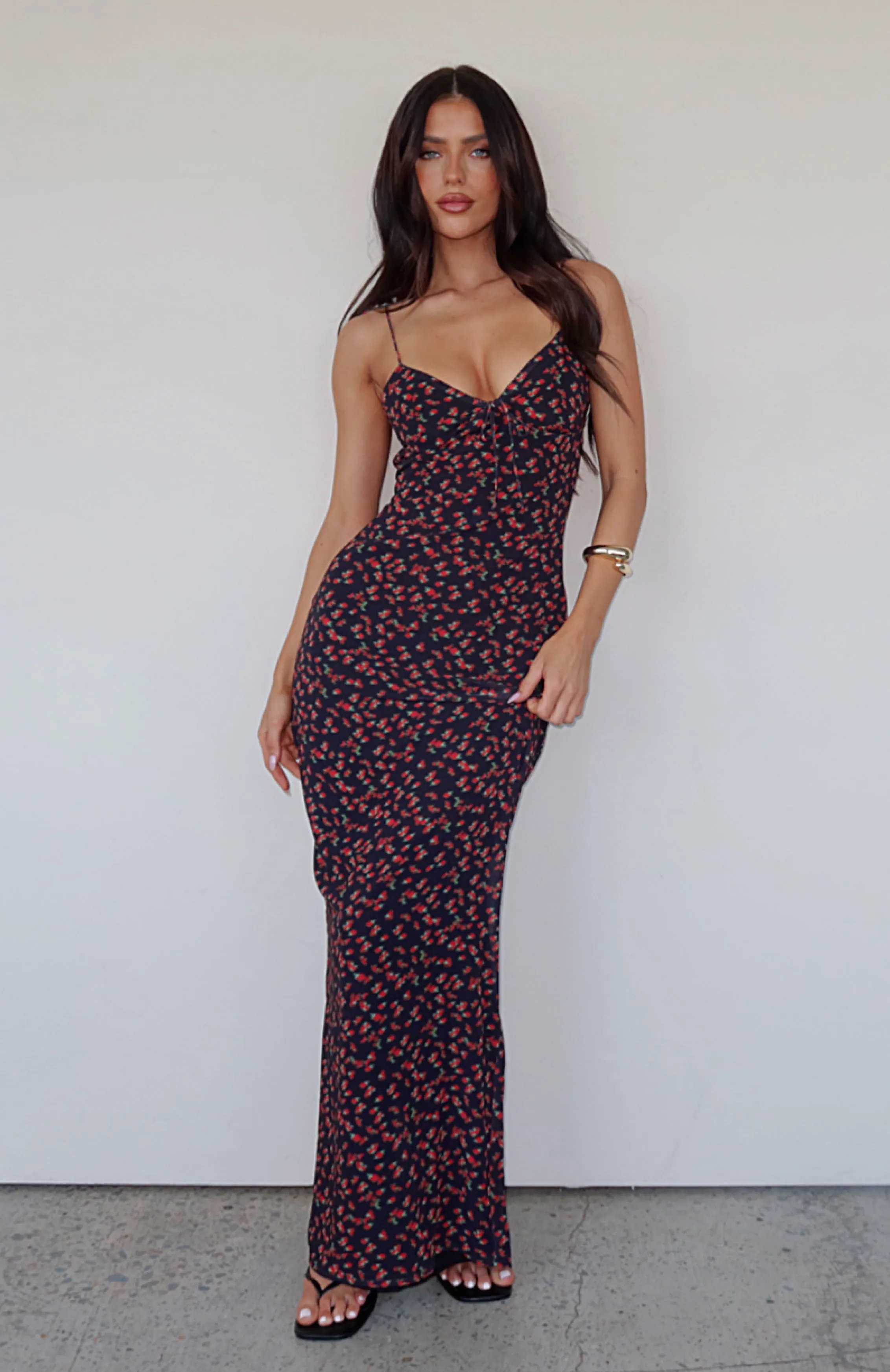 New Beginnings Maxi Dress Red Rose sold by White Fox Boutique