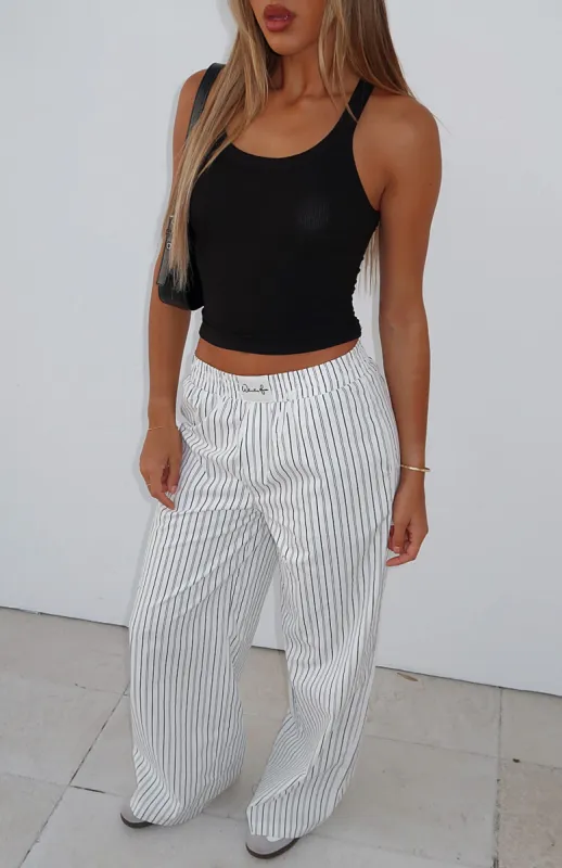 Walking Out Striped Pants White sold by White Fox Boutique