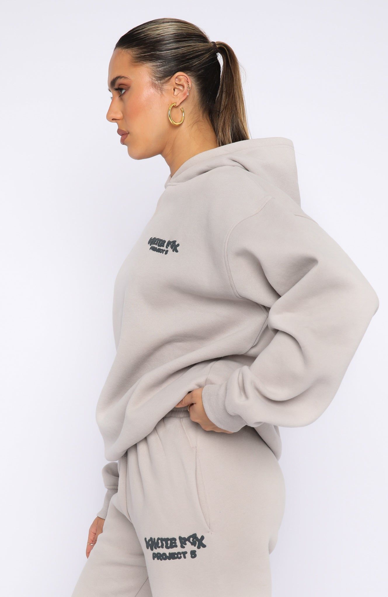 Project 5 Oversized Hoodie Lunar sold by White Fox Boutique product image thumbnail 3