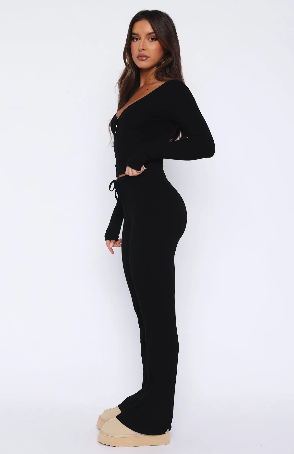 Don't Wake Me Up Pyjama Set Black sold by White Fox Boutique product image thumbnail 3