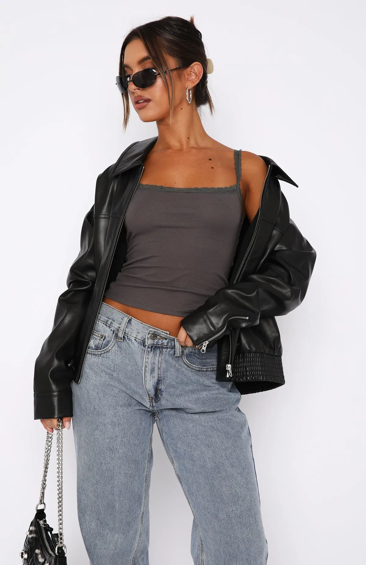 After Midnight Cami Charcoal sold by White Fox Boutique product image thumbnail 2