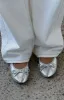 Bridget Ballet Flats Silver sold by White Fox Boutique