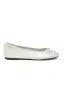 Bridget Ballet Flats Silver sold by White Fox Boutique